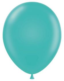 17 inch Tuf-Tex Teal Latex Balloons - 50 count