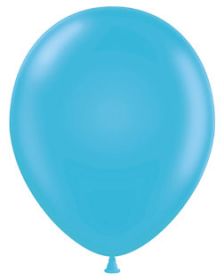 11 inch Tuf-Tex Turquoise Latex Balloons - 100 count