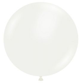 36 inch Tuf-Tex Standard White Latex Balloon