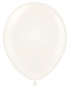 11 inch Tuf-Tex Standard White Latex Balloons - 100 count