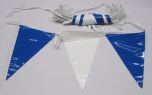 105 Foot Blue & White Pennant String