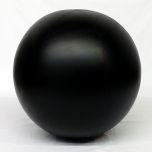 4 foot Black Vinyl Display Ball