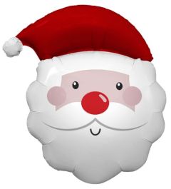 24 inch TUFTEX Feelin' Festive Claus Foil Balloon