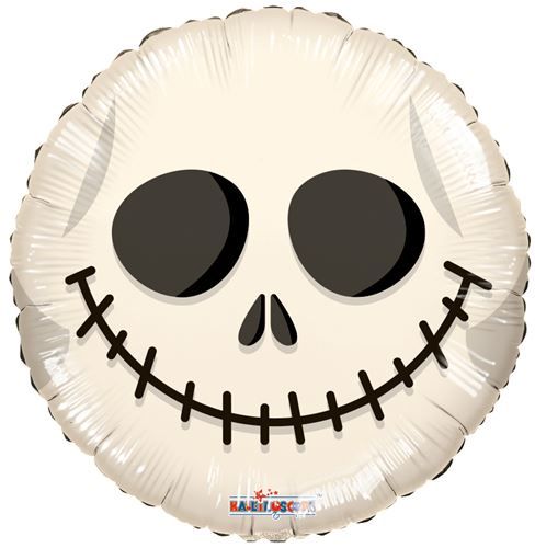 18 inch Halloween Jack Skull Foil Mylar