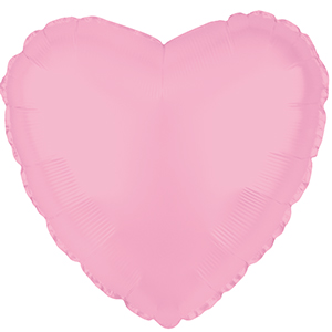 18 Inch Foil Balloon Solid Color Hearts in 18 Colors