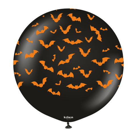 24 inch Kalisan Halloween Bats Latex Balloons 1 ct