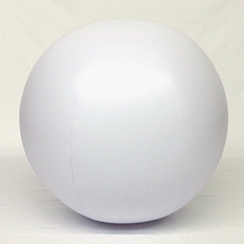 white exercise ball