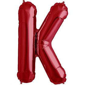 34 inch Red Letter K Foil Mylar Balloon