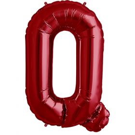 34 inch Red Letter Q Foil Mylar Balloon