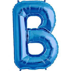 34 inch Kaleidoscope Blue Letter B Foil Balloon
