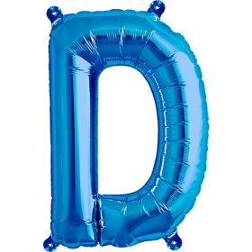 16 inch Northstar Blue Letter D Foil Mylar Balloon