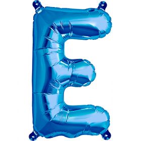 16 inch Northstar Blue Letter E Foil Mylar Balloon