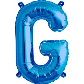 16 inch Northstar Blue Letter G Foil Mylar Balloon