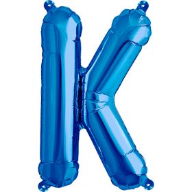 16 inch Northstar Blue Letter K Foil Mylar Balloon