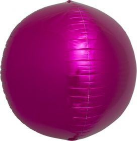 17 inch Northstar Magenta Sphere Foil Balloons