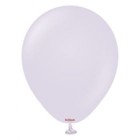 12 inch Kalisan Macaron Matte Lilac Latex Balloons - 100ct