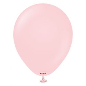 5 inch Kalisan Macaron Matte Pink Latex Balloons - 100ct