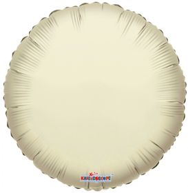 18 inch Ivory Circle Foil Balloons