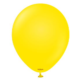 18 inch Kalisan Yellow Latex Balloons