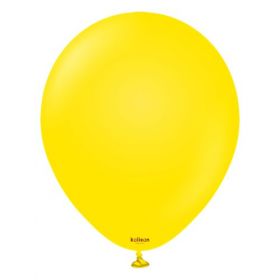 12 inch Kalisan Standard Yellow Latex Balloons