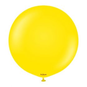 24 inch Kalisan Standard Yellow Latex Balloons