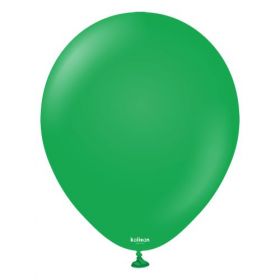 12 inch Kalisan Standard Green Latex Balloons