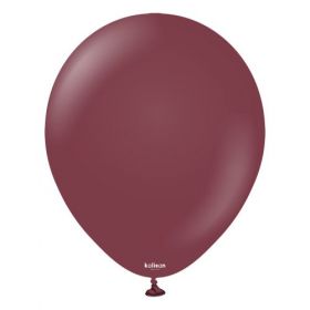 12 inch Kalisan Burgundy Latex Balloons - 100ct