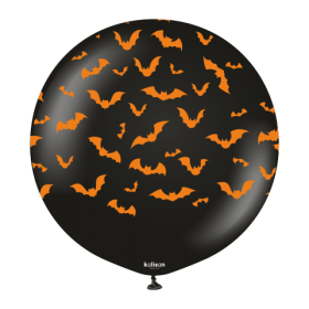 24 inch Kalisan Halloween Bats Latex Balloons 1 ct