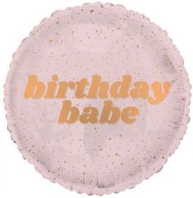 18 inch Tuf-Tex 24K Birthday Babe Foil Balloon - Pkg
