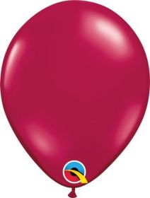 9 inch Qualatex Sparkling Burgundy Latex Balloons - 100 count
