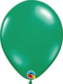 11 inch Qualatex Emerald Green Latex Balloons - 100 count