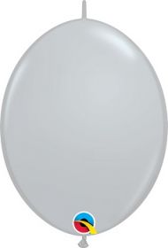 12 inch Qualatex Gray QuickLink Latex Balloons - 50 count