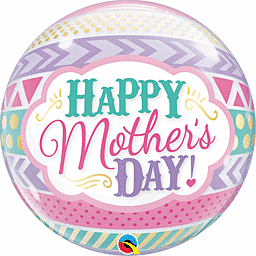 22 inch Qualatex Mothers Day Dots Bubble Balloon