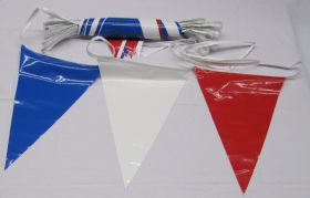 105 Foot Red, White & Blue Pennant String