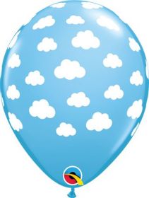 11 inch Qualatex Clouds Latex Balloons- 50 count