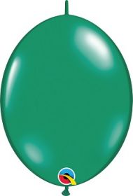 12 inch Qualatex Emerald Green QuickLink Latex Balloons - 50 count