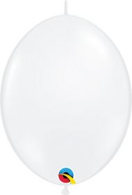 12 inch Qualatex Diamond Clear QuickLink Latex Balloons - 50 count