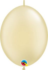 12 inch Qualatex Pearl Ivory QuickLink Latex Balloons - 50 count