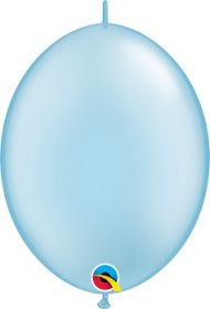 12 inch Qualatex Pearl Light Blue QuickLink Latex Balloons - 50 count