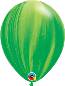 Qualatex Green Super Agate 11 inch Latex Balloon - 25 count