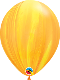Qualatex Yellow Orange Super Agate 11 inch Latex Balloon - 25 count
