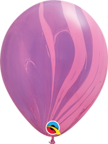 Qualatex Pink Violet Super Agate 11 inch Latex Balloon - 25 count