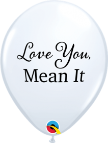 11 inch Qualatex Simply Love You Mean It Latex Balloons - 50 count