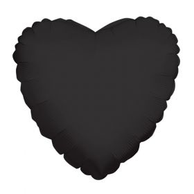 18 inch Black Heart Foil Balloons