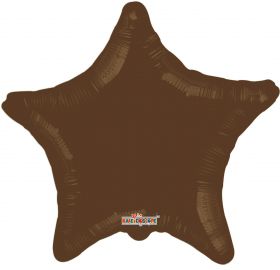 18 inch Brown Star Foil Balloons