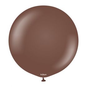24 inch Kalisan Chocolate Brown Latex Balloons