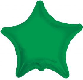 18 inch Emerald Green Star Foil Balloons