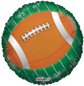 18 inch Kaleidiscope Football on Field Foil Balloon