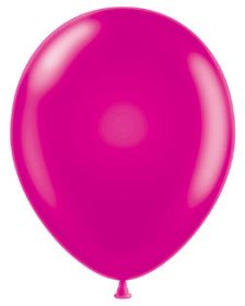 11 inch Tuf-Tex Metallic Fuchsia Latex Balloons - 100 count