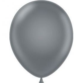 24 inch Tuf-Tex Gray Smoke Latex Balloons - 25 count